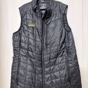 L.L. Bean Primaloft Packaway Ultralight Puffer Vest Black Women's Size Large